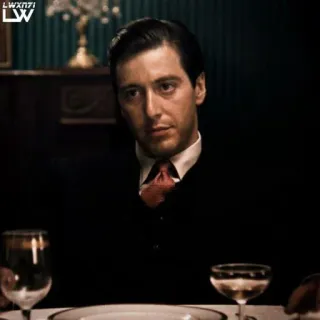🗿 90cb0bf6 Michael Corleone The Godfather Der Pate, Michael Corleone, Al Pacino, Filmszene, Drama, Krimi telegram sticker