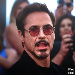 🗿 93428305 Tony Stark Iron Man Robert Downey Jr., Iron Man, Tony Stark, Marvel, Superheld, Avengers, Schauspieler telegram sticker