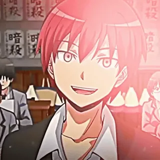 🍷 443a3197 Karma Akabane Assassination Classroom Anime, Karakter, Sekolah, Karma, Akabane whatsapp sticker
