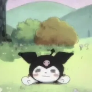 🧦 a3c67702 Kuromi kuromi, sanrio, anime, kawaii, personage, schattig telegram sticker