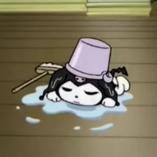 🧦 a420bd06 Kuromi Kuromi, Sanrio, anime, schattig, cartoon, emmer, verdrietig telegram sticker