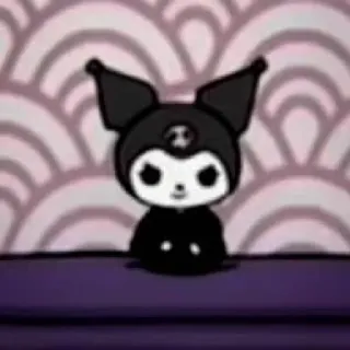 🧦 b4b7a847 Kuromi Kuromi, Sanrio, kawaii, personage, cartoon, anime, schattig telegram sticker