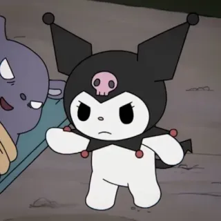 🧦 f0b5db8b Kuromi kuromi, sanrio, cartoon personage, anime, kawaii telegram sticker