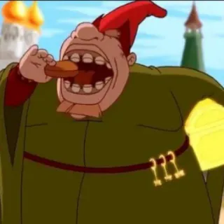 🕳️ 03952a14 cartoon, personage, eten, voedsel, animatie telegram sticker