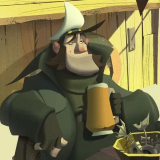 ✉️ 8c145c7c cartoon, drinking, tavern, pirate, beer telegram sticker