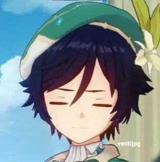 ✨ 29693ae7 Venti Genshin Impact ventijpg 原神, 温迪, 动漫人物, 电子游戏, 粉丝艺术 telegram sticker