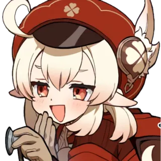 😌 3bb621a1 Klee Genshin Impact Klee, Genshin Impact, anime, videojuego, lindo, chibi telegram sticker