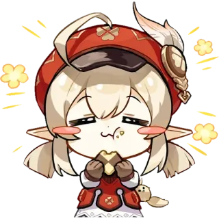 😋 4f805c3c Klee Genshin Impact Anime, Videojuego, Lindo, Klee, Genshin Impact telegram sticker