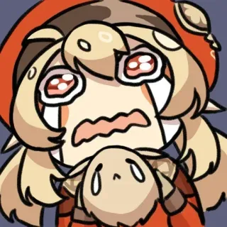 😭 b69748f3 Klee Genshin Impact Klee, Genshin Impact, llorando, anime, juego, pegatina telegram sticker