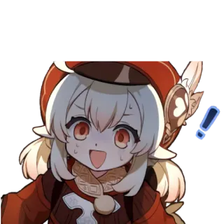 😳 e95849ef Klee Genshin Impact klee, genshin impact, anime, juego, kawaii, lindo telegram sticker