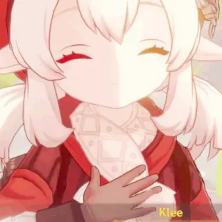 💗 50ea10da Klee Klee, Genshin Impact, anime, video game, karakter, imut telegram sticker