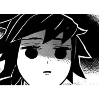 😡 07cbad7c Giyu Tomioka Demon Slayer anime, manga, demon slayer, giyu tomioka, expression, funny, face whatsapp sticker