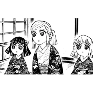 😳 99c8899e anime, manga, characters, kimono, girls whatsapp sticker