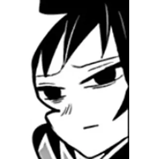 😑 a7a4b176 anime, manga, cartoon, portrait, face whatsapp sticker