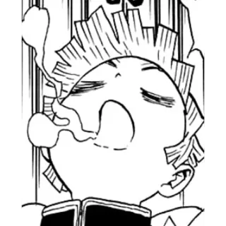 😵 c5064f1b Zenitsu Agatsuma Demon Slayer anime, demon slayer, zenitsu, yawning, manga, sleepy whatsapp sticker