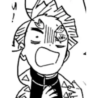 😧 d2e34b31 Zenitsu Agatsuma Demon Slayer M! anime, manga, demon slayer, zenitsu, agatsuma, character, fanart whatsapp sticker