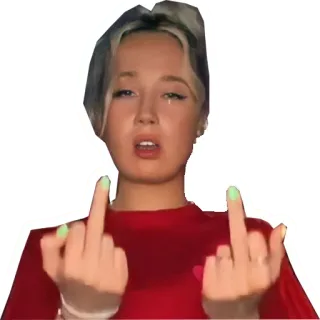 🖕 b701a02a 가운데 손가락, 제스처, 모욕적 telegram sticker