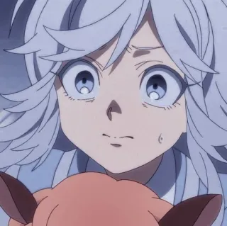 😥 2306bf68 anime, hoạt hình, lo lắng, nhân vật telegram sticker