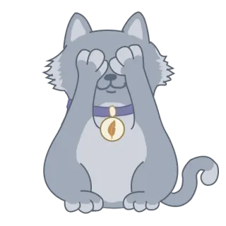 🙈 e0dafa5e 猫, 宠物, 躲藏, 动物, 好玩, 可爱 telegram sticker