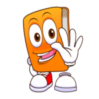 🖐 a965aa43 livre, dessin animé, éducation, personnage, lecture whatsapp sticker