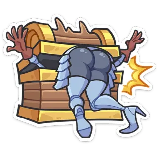 😬 ea63b6d4 Poitrine, Armure, Fesses, Personnage, Dessin animé, Fantasy whatsapp sticker