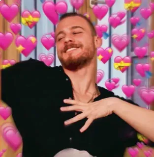 🥰 605d28b5 man, harten, liefde, affectie, glimlach, gelukkig telegram sticker