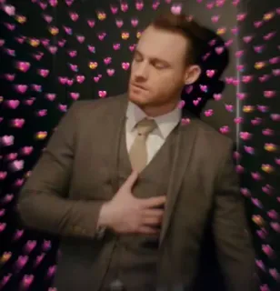 ❤️ 8b9d5c94 man, pak, harten, liefde, formeel, stropdas telegram sticker