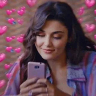 😍 fd39e14d harten, vrouw, liefde, schattig, selfie telegram sticker