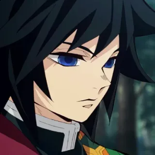 🌊 47ce376a Giyu Tomioka Demon Slayer 动漫, 富冈义勇, 鬼灭之刃, 角色, 漫画 telegram sticker