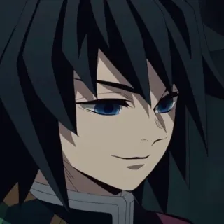 🌊 91149c09 Giyu Tomioka Demon Slayer 动漫, 富冈义勇, 鬼灭之刃, 角色, 漫画 telegram sticker