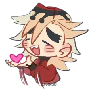 ❤️ 05ec4ea1 Doma Demon Slayer @HAWKS Anime, Ác quỷ, Dễ thương, Fanart, Chibi telegram sticker