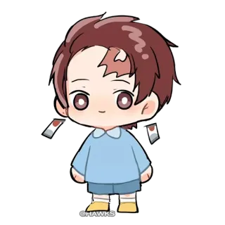 🙂 47b4a61c @HAWKS Anime, Chibi, Hoạt hình, Hình dán, Dễ thương telegram sticker