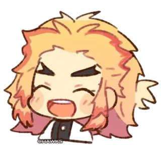 😂 a8cc4831 @HAWKS Anime, Sticker, Chibi, Fanart telegram sticker