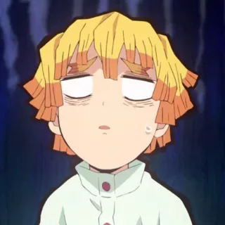 🌻 49deaca0 Zenitsu Agatsuma Demon Slayer Anime, Manga, Zenitsu, Thanh Gươm Diệt Quỷ, buồn ngủ, nhân vật telegram sticker