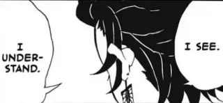 😤 62e94160 I UNDERSTAND. I SEE. manga, anime, speech bubble, text whatsapp sticker