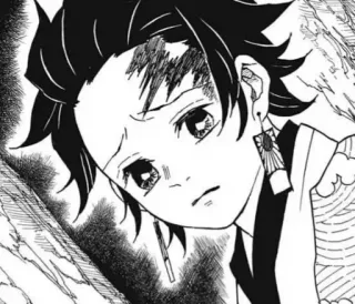 😢 6971342c Tanjiro Kamado Demon Slayer anime, demon slayer, tanjiro, tanjiro kamado, manga, character, japanese whatsapp sticker