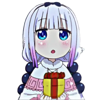 🐉 4c7a3440 Kanna Kamui Miss Kobayashi's Dragon Maid Animé, Kanna, Mignon, Kawaii, Cadeau, Manga telegram sticker