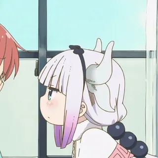 🎋 24548ea3 Kanna Kamui Miss Kobayashi's Dragon Maid Anime, Kanna, Dragão, Kawaii, Fofo, Miss Kobayashi's Dragon Maid whatsapp sticker