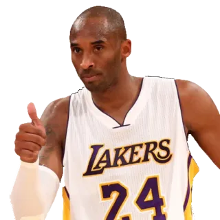 👌 1ac6188d Kobe Bryant Kobe Bryant, Pallacanestro, Lakers, NBA, Atleta, Pollice in su telegram sticker