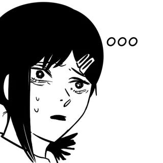 😶 1b1d72fa anime, manga, khawatir, gugup, keringat, karakter whatsapp sticker