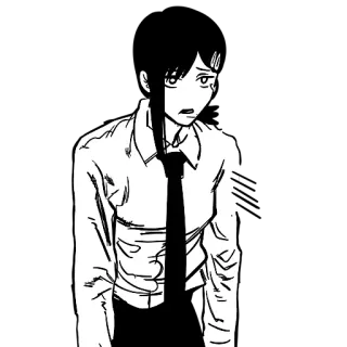 😩 a4d6287b Makima Chainsaw Man Anime, Manga, Chainsaw Man, Makima, Hitam Putih whatsapp sticker