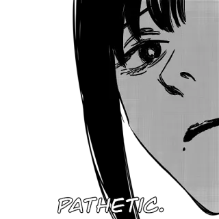 😒 e8f89a51 PATHETIC. Anime, Manga, Patetis, Ekspresi, Wajah whatsapp sticker