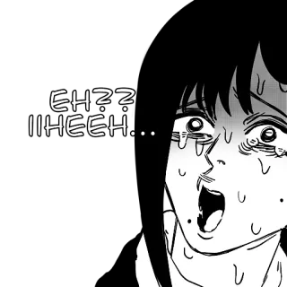 😱 eeb2196c EH?? IIHEEH... Anime, Manga, Berkeringat, Terkejut, Eh, Iiheeh, Hitam putih whatsapp sticker