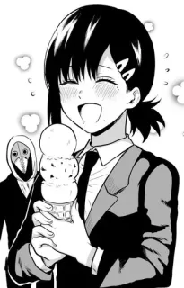 🌟 3440d8d4 Anime, Manga, Kobeni, Ijs, Cartoon, Meisje, Pak telegram sticker