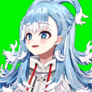 💧 4a339e76 Cô gái anime, Hoạt hình, Nhân vật, Nữ, Tóc xanh telegram sticker