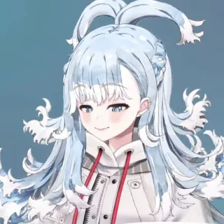 💦 852b2953 Kobo Kanaeru Аниме, Витубер, Девушка, Персонаж, Цифровое искусство telegram sticker