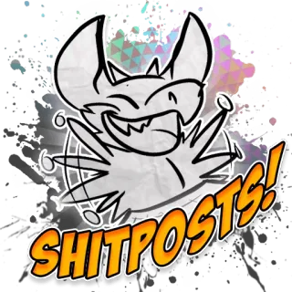 😆 73ef4345 SHITPOSTS! Shitpost, Meme, Jerga de internet, Humor telegram sticker