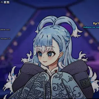 🌊 c9b6ffd7 Kobo Kanaeru Anime, Vtuber, Postać, Kreskówka telegram sticker