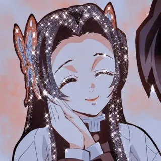 🦋 3ee8f396 Shinobu Kocho Demon Slayer Anime, Karakter, Shinobu Kocho, Demon Slayer, Kupu-kupu, Senang, Tersenyum telegram sticker