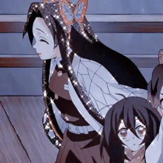 🦋 4431a53a Kanae Kocho Demon Slayer Anime, Demon Slayer, Kanae Kocho, Karakter, Kupu-kupu, Berkilau, Manga telegram sticker